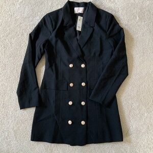 NWT Audrey Parks for Francesca’s Double Breasted Blazer Size M